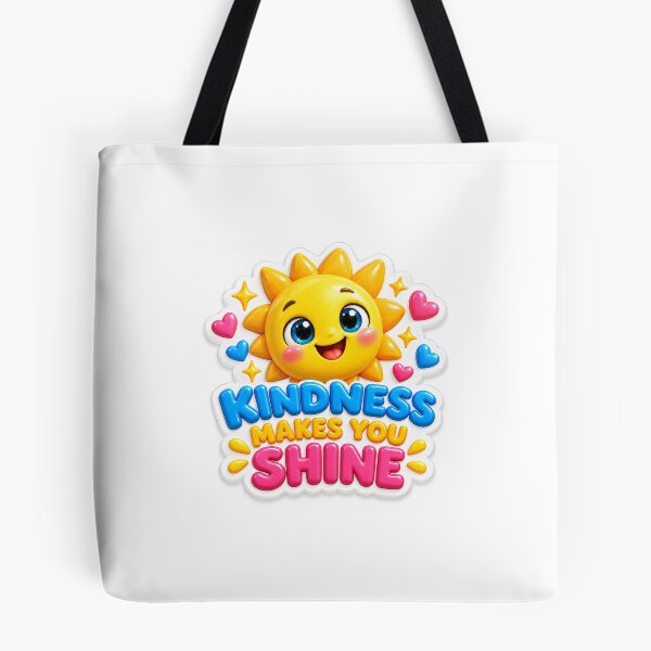 Item preview, Kindness Makes You Shine Cute Sun Sticker designed and sold by mihanaaa14.