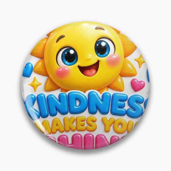 Item preview, Kindness Makes You Shine Cute Sun Sticker designed and sold by mihanaaa14.