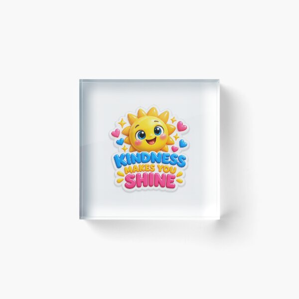 Item preview, Kindness Makes You Shine Cute Sun Sticker designed and sold by mihanaaa14.