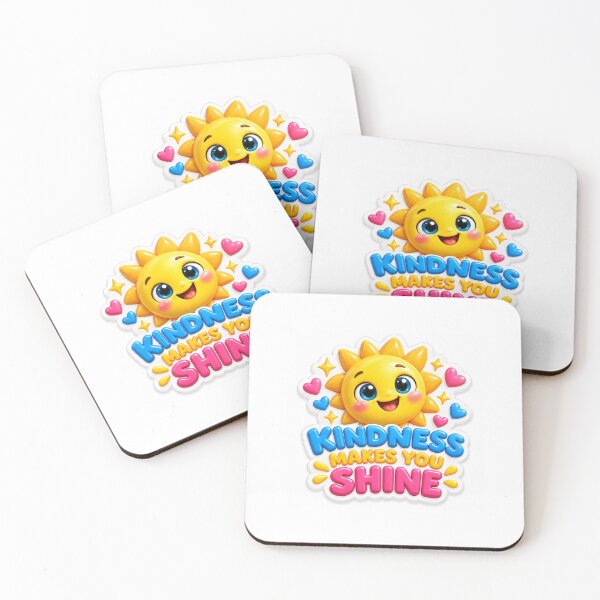 Item preview, Kindness Makes You Shine Cute Sun Sticker designed and sold by mihanaaa14.