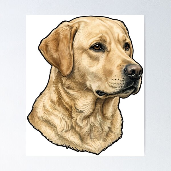 Item preview, Vintage Naturalist Labrador Retriever Portrait — Antique Dog Breed Art designed and sold by Catch333.