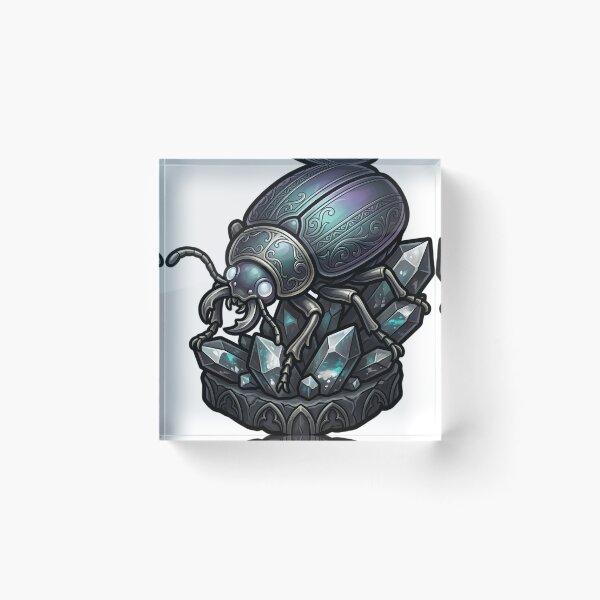 Item preview, Gothic Jewel Beetle Black Opal Crystal designed and sold by IllumeInk.