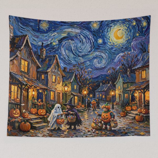 Item preview, Halloween Village Trick or Treat Night designed and sold by Late Theory.