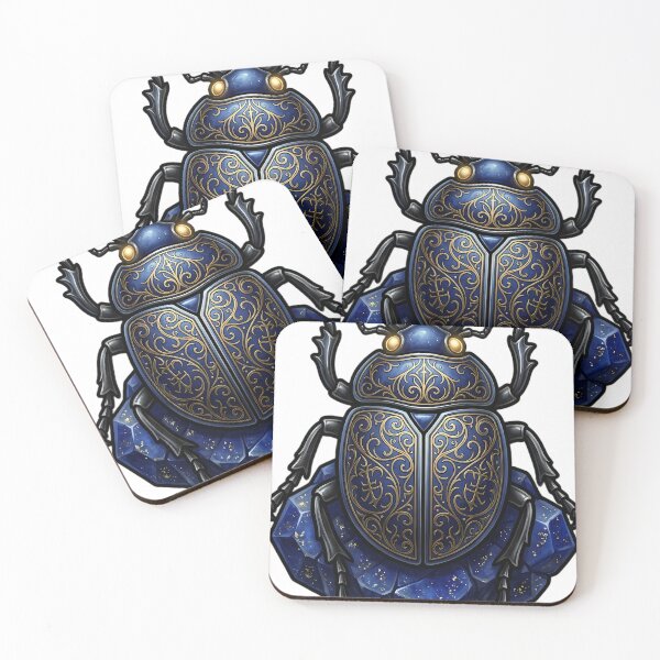 Item preview, Gothic Sacred Scarab Lapis Crystal designed and sold by IllumeInk.