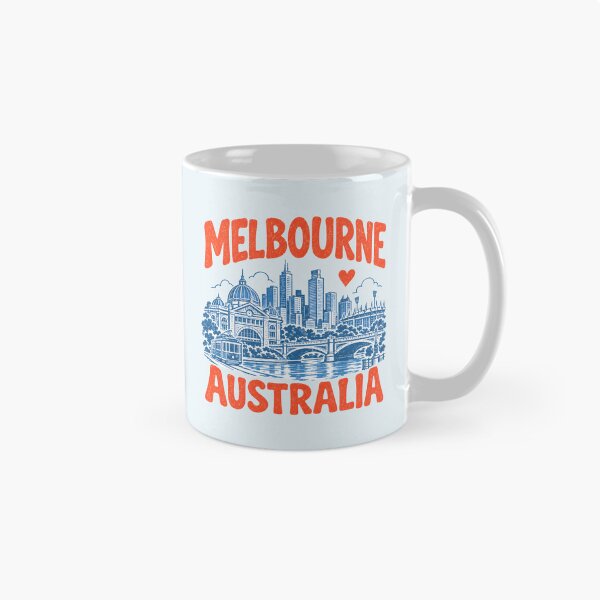 Item preview, Melbourne Australia Retro City designed and sold by HowToCanadian.
