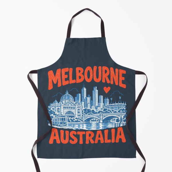 Item preview, Melbourne Australia Retro City designed and sold by HowToCanadian.