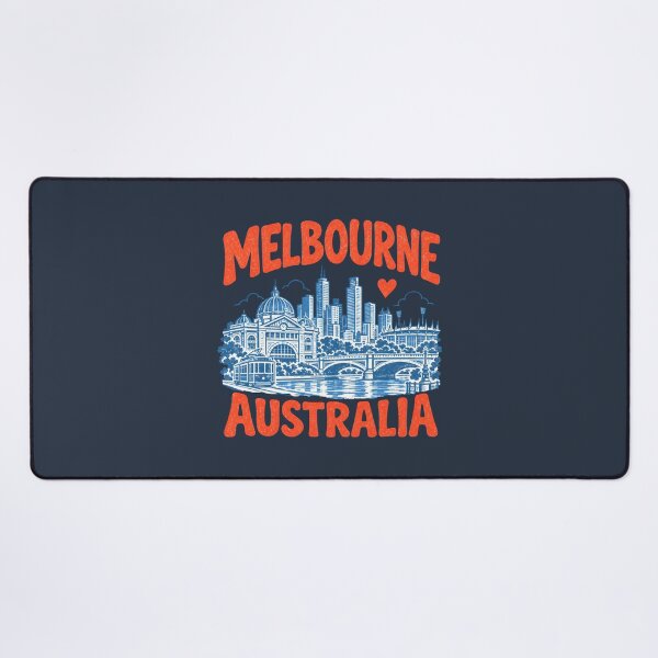 Item preview, Melbourne Australia Retro City designed and sold by HowToCanadian.
