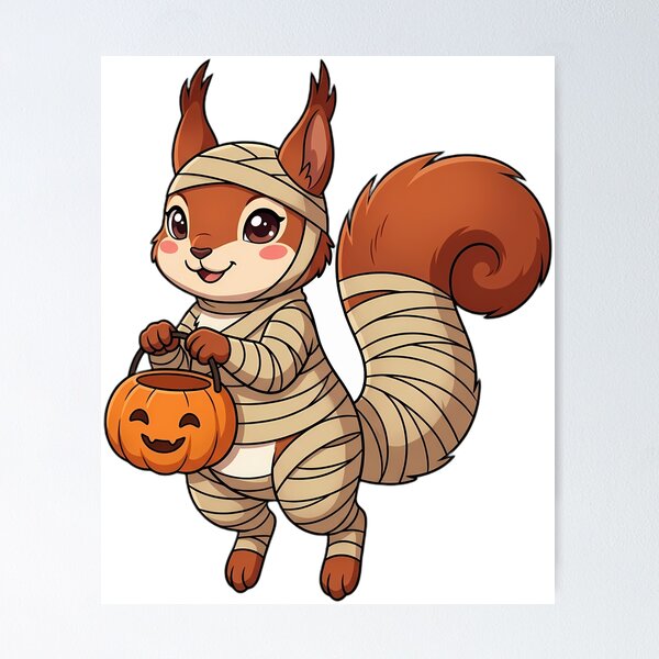 Item preview, Cute Red Squirrel Mummy Costume Trick-or-Treat designed and sold by pumsquare.