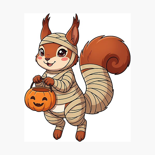 Item preview, Cute Red Squirrel Mummy Costume Trick-or-Treat designed and sold by pumsquare.