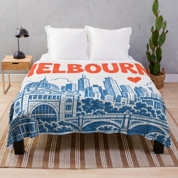 Item preview, Melbourne Australia Retro City designed and sold by HowToCanadian.