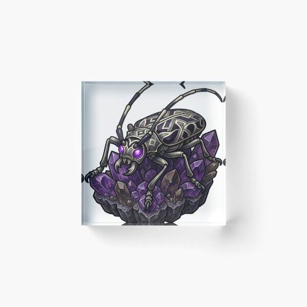 Item preview, Gothic Harlequin Beetle Amethyst Crystal designed and sold by IllumeInk.