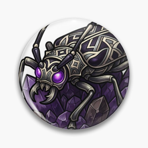 Item preview, Gothic Harlequin Beetle Amethyst Crystal designed and sold by IllumeInk.