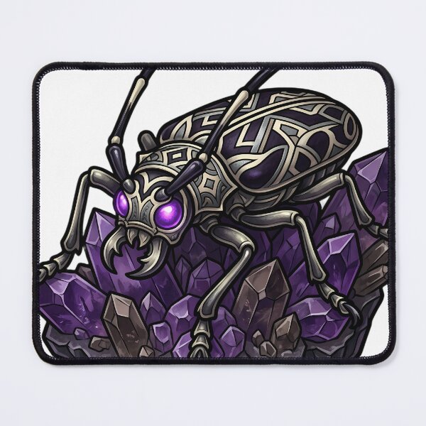 Item preview, Gothic Harlequin Beetle Amethyst Crystal designed and sold by IllumeInk.