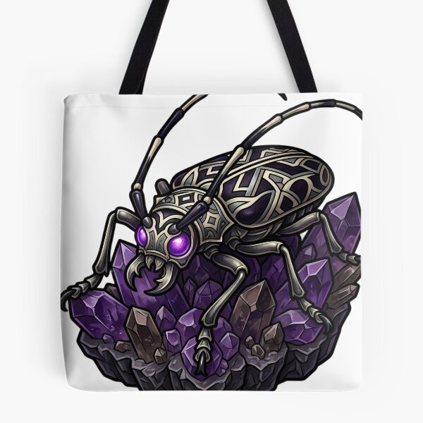 Item preview, Gothic Harlequin Beetle Amethyst Crystal designed and sold by IllumeInk.