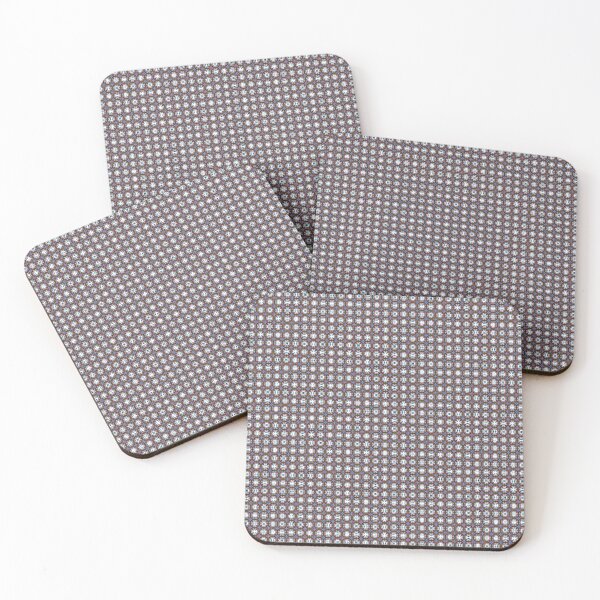 Item preview, Geometric endless pattern in blue & brown – Modern fabric design designed and sold by Herzbaumatelier.