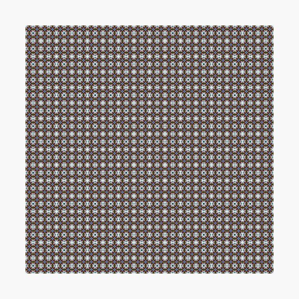 Item preview, Geometric endless pattern in blue & brown – Modern fabric design designed and sold by Herzbaumatelier.