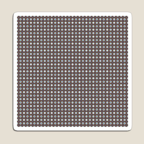 Item preview, Geometric endless pattern in blue & brown – Modern fabric design designed and sold by Herzbaumatelier.