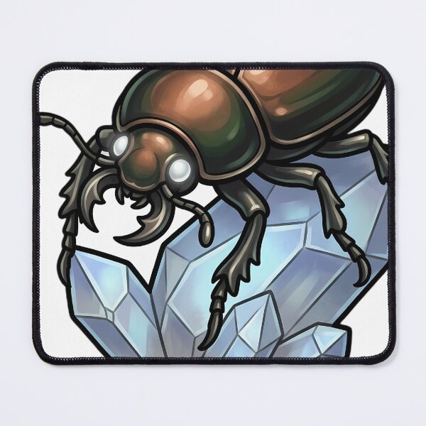 Item preview, Gothic Rainbow Scarab Moonstone Crystal designed and sold by IllumeInk.