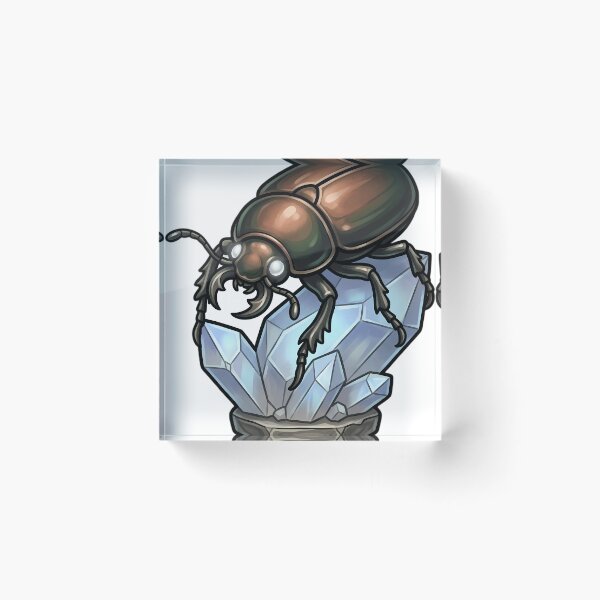 Item preview, Gothic Rainbow Scarab Moonstone Crystal designed and sold by IllumeInk.