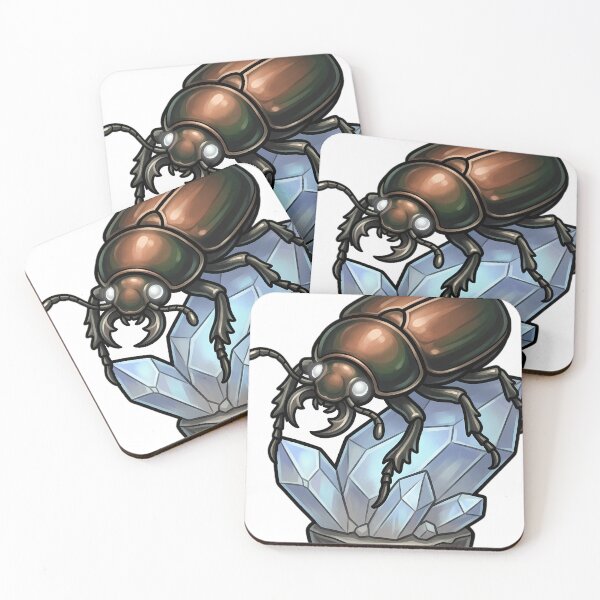 Item preview, Gothic Rainbow Scarab Moonstone Crystal designed and sold by IllumeInk.