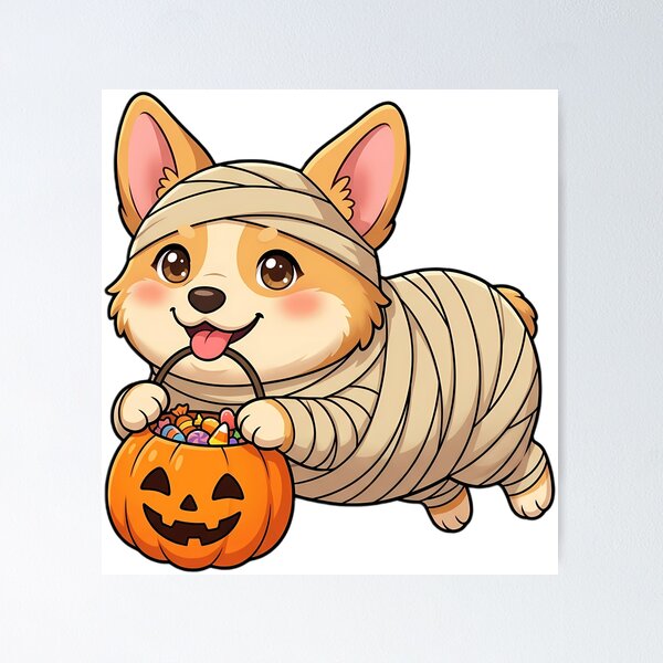 Item preview, Cute Corgi Puppy Mummy Costume Trick-or-Treat designed and sold by pumsquare.