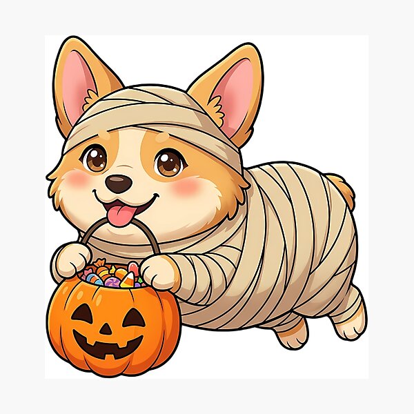 Item preview, Cute Corgi Puppy Mummy Costume Trick-or-Treat designed and sold by pumsquare.