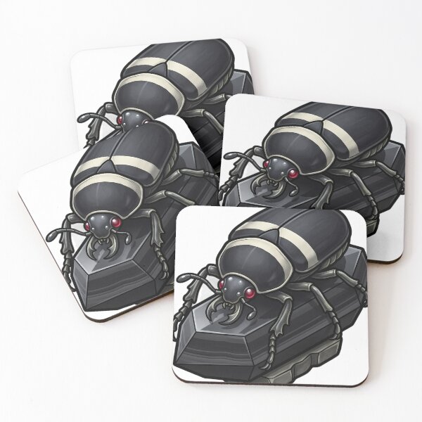 Item preview, Gothic Goliath Beetle Black Onyx Crystal designed and sold by IllumeInk.