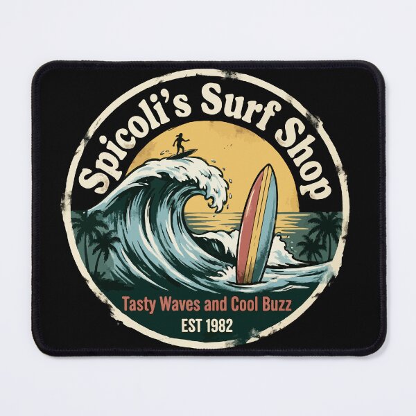 Item preview, Spicoli's Surf Shop Retro Surf Van designed and sold by Etch-art.