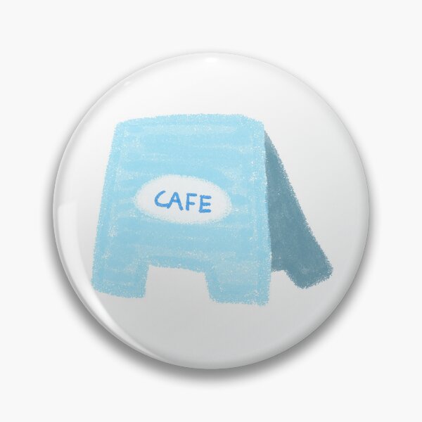Item preview, Blue Cafe Sidewalk Sign Board designed and sold by raun.draw.