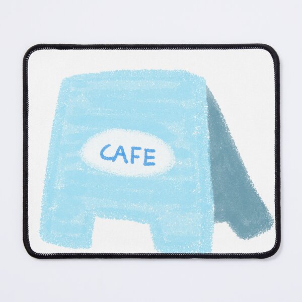 Item preview, Blue Cafe Sidewalk Sign Board designed and sold by raun.draw.