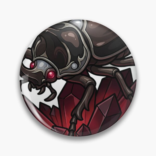 Item preview, Gothic Elephant Beetle Garnet Crystal designed and sold by IllumeInk.