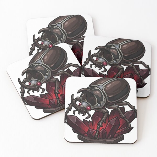Item preview, Gothic Elephant Beetle Garnet Crystal designed and sold by IllumeInk.