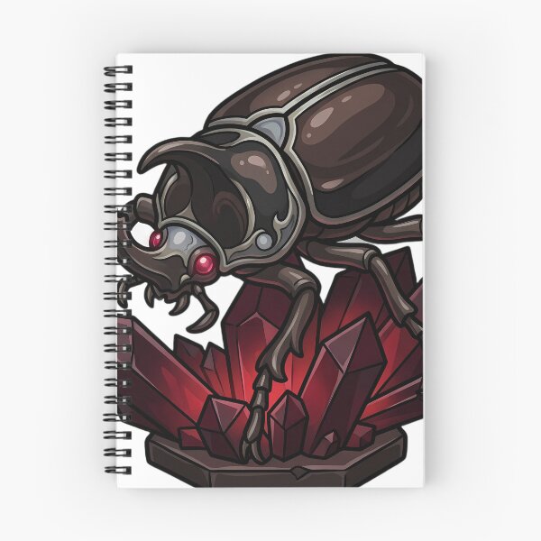 Item preview, Gothic Elephant Beetle Garnet Crystal designed and sold by IllumeInk.