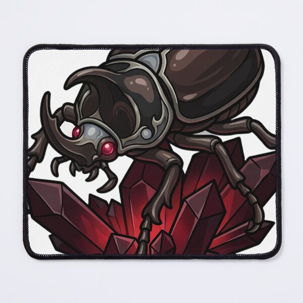 Item preview, Gothic Elephant Beetle Garnet Crystal designed and sold by IllumeInk.
