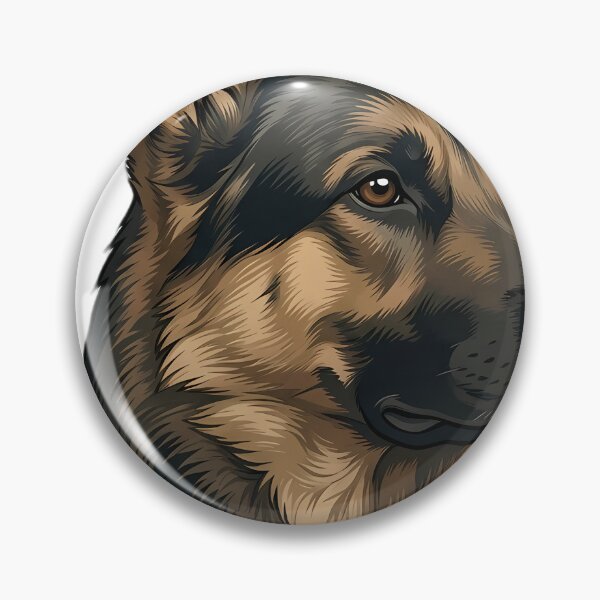 Item preview, Vintage Naturalist German Shepherd Portrait — Antique Dog Breed Art designed and sold by Catch333.