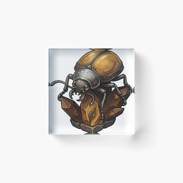 Item preview, Gothic Tortoise Beetle Dark Amber Crystal designed and sold by IllumeInk.