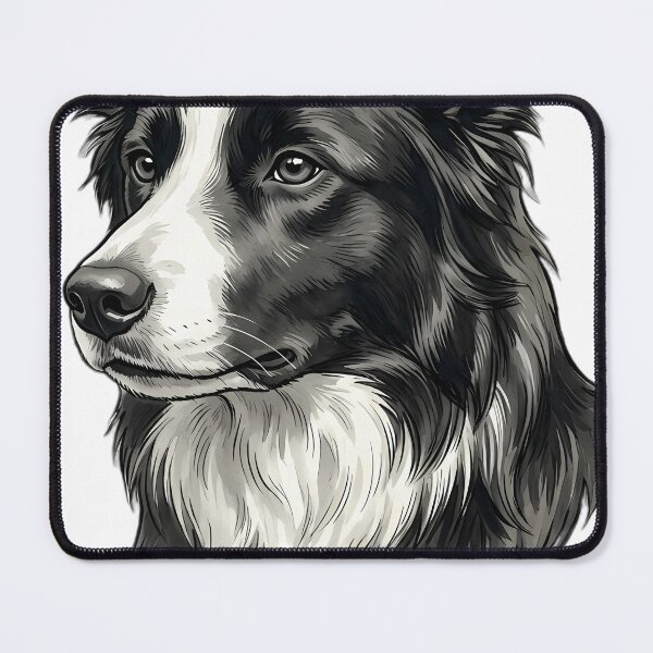 Item preview, Vintage Naturalist Border Collie Portrait — Antique Dog Breed Art designed and sold by Catch333.