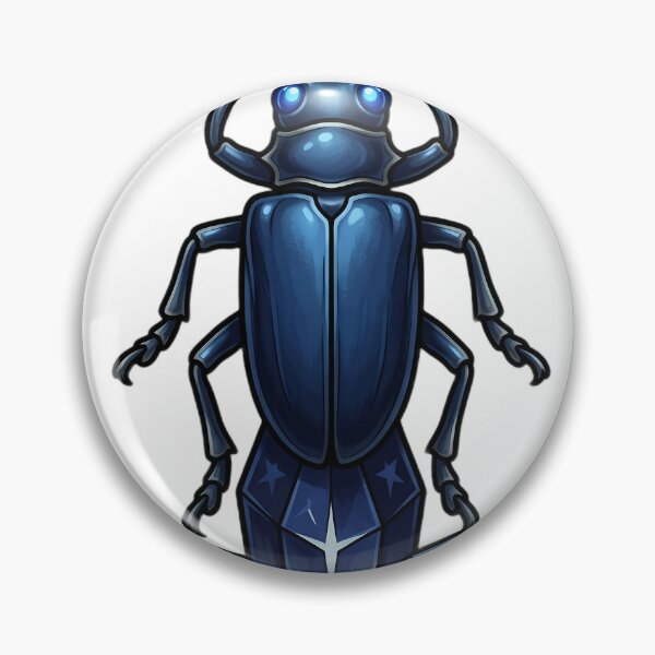 Item preview, Gothic Longhorn Beetle Sapphire Crystal designed and sold by IllumeInk.