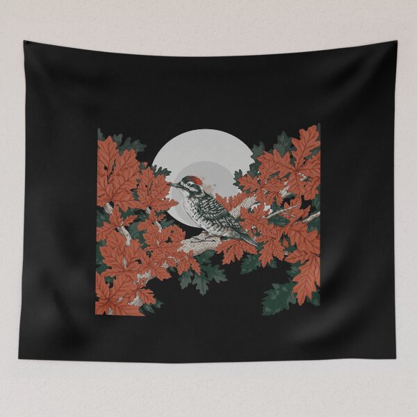 Item preview, Autumn Bird Leaves designed and sold by edafox.