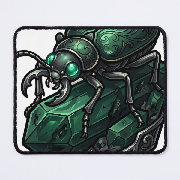 Item preview, Gothic Tiger Beetle Emerald Crystal designed and sold by IllumeInk.