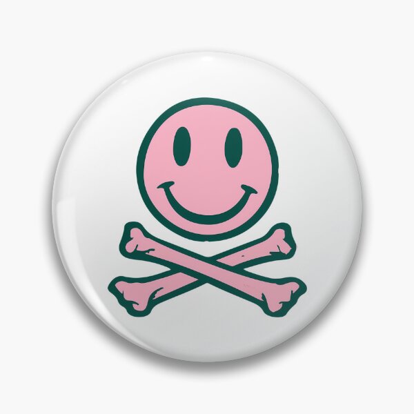 Item preview, Acid House Smile Face With Crossed Bones designed and sold by waylon-reese.