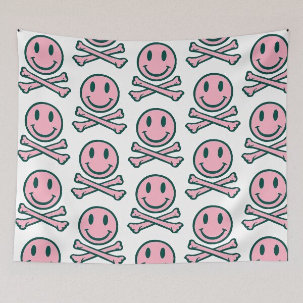 Item preview, Acid House Smile Face With Crossed Bones designed and sold by waylon-reese.