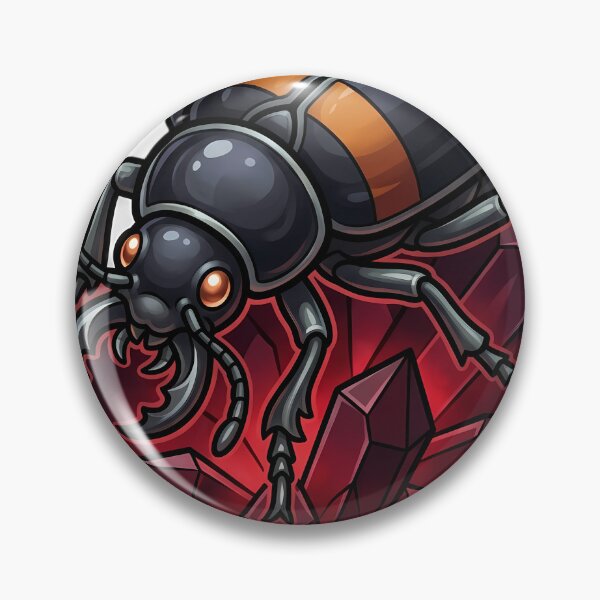 Item preview, Gothic Burying Beetle Garnet Crystal designed and sold by IllumeInk.