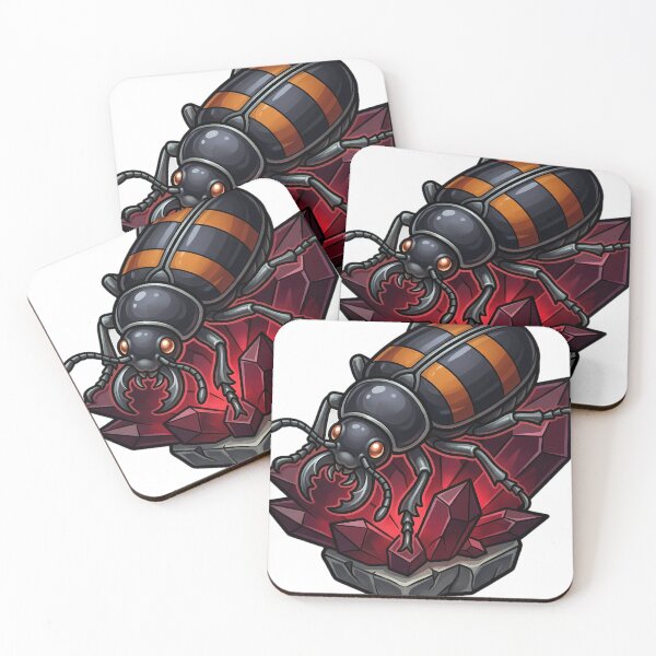 Item preview, Gothic Burying Beetle Garnet Crystal designed and sold by IllumeInk.