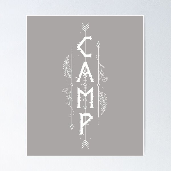 Item preview, CAMP Arrow Minimalist Typography Outdoor Design-69 designed and sold by MaximGesc.