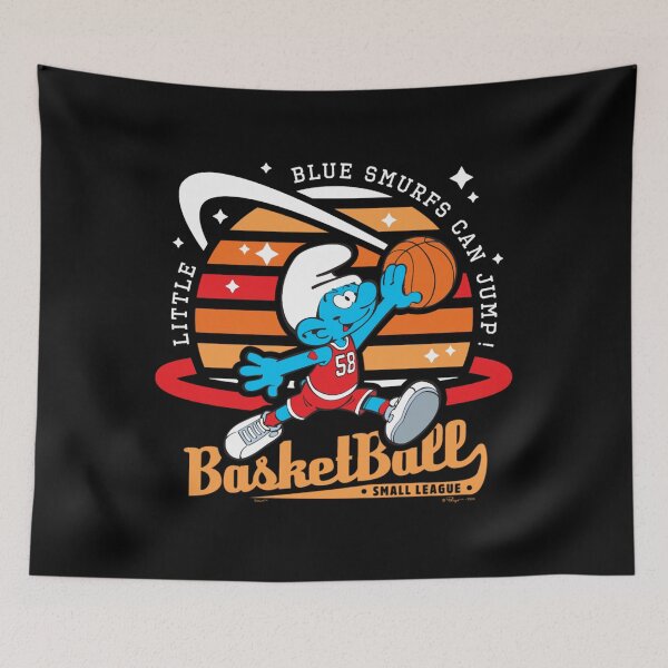 Item preview, The Smurfs Basketball Little Blue Smurfs Can Jump! Essential  designed and sold by circliqueart.