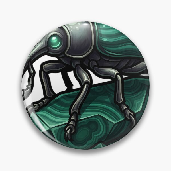Item preview, Gothic Weevil Malachite Crystal designed and sold by IllumeInk.