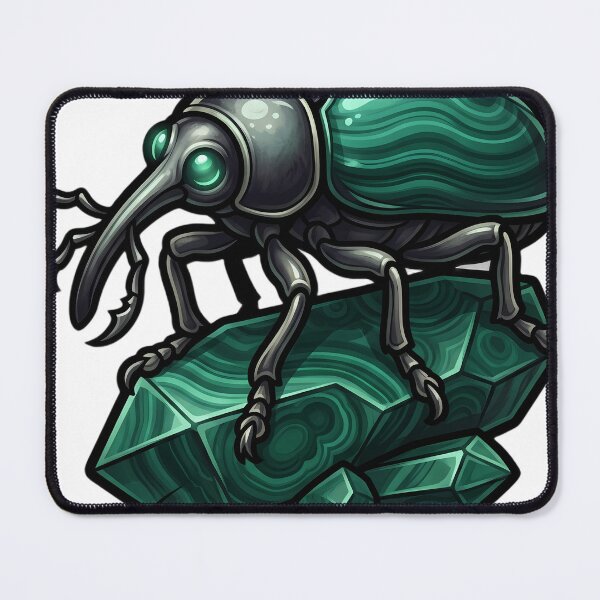 Item preview, Gothic Weevil Malachite Crystal designed and sold by IllumeInk.