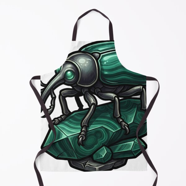 Item preview, Gothic Weevil Malachite Crystal designed and sold by IllumeInk.