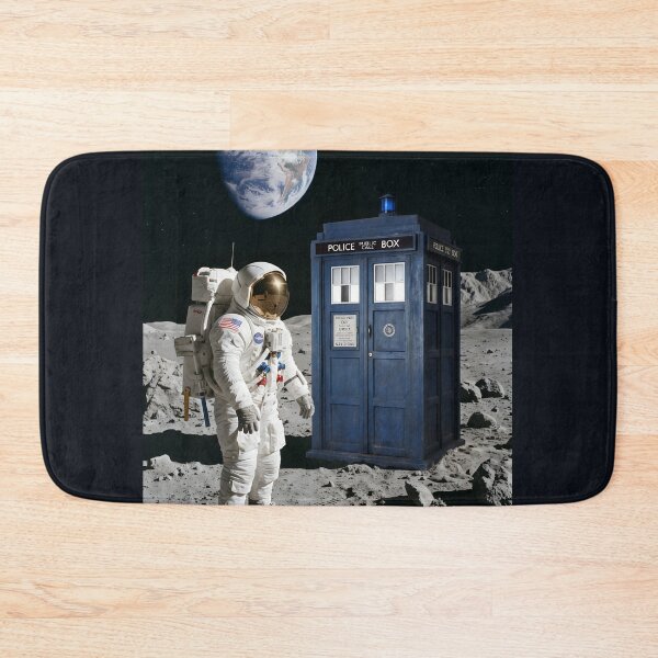 Item preview, NASA astronaut finds police box on the moon designed and sold by WiseBow.